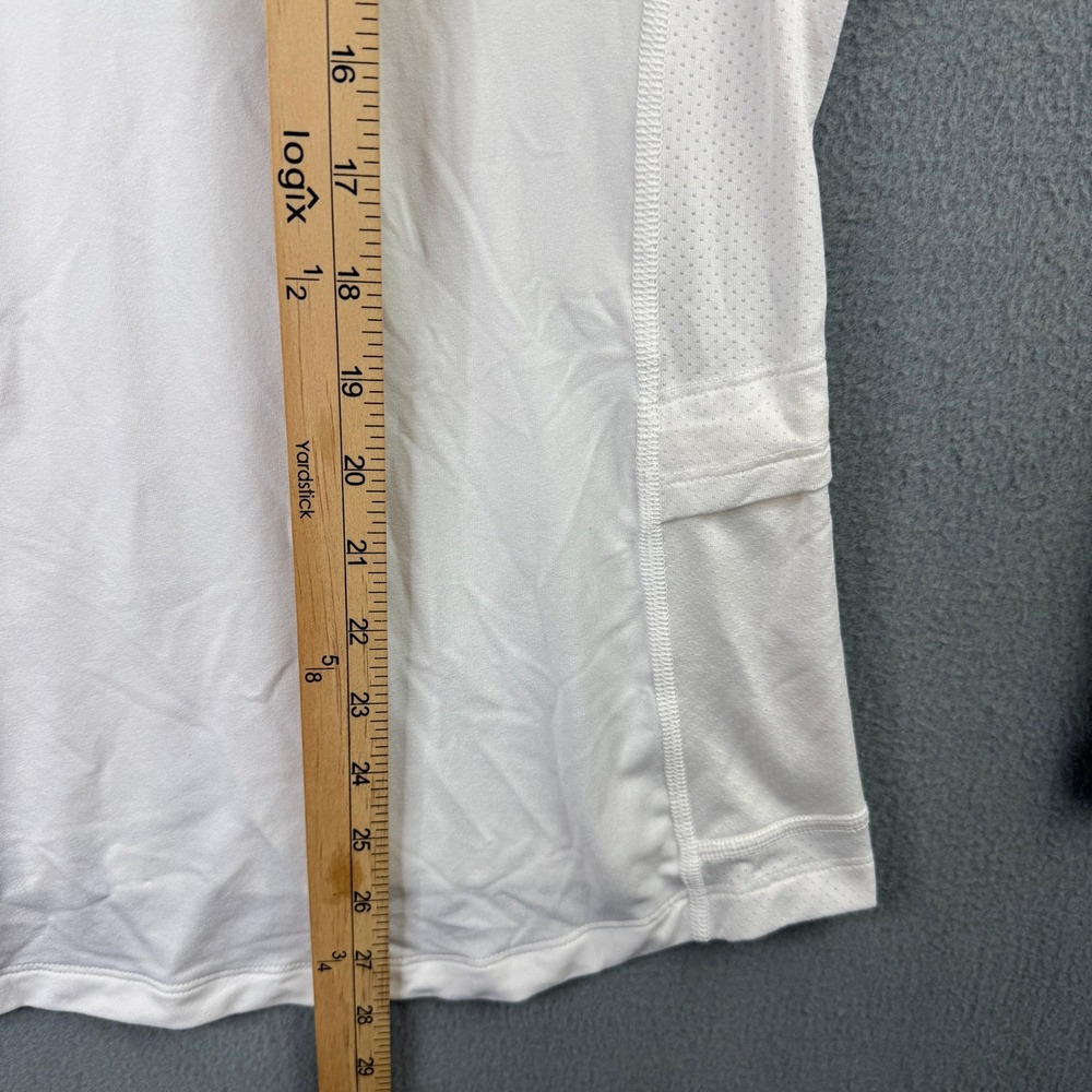 Tory Sport Womens Size XL Coolmax Graphic T-Logo Long Sleeve Active Top White - Picture 7 of 7